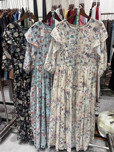 Floral print midi dress