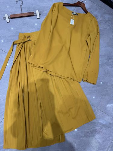 Top & pleated skirt set