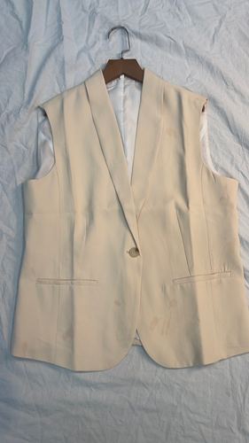 Tailored sleeveless blazer vest