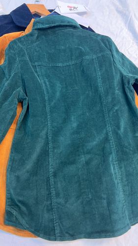 Corduroy shirt jacket