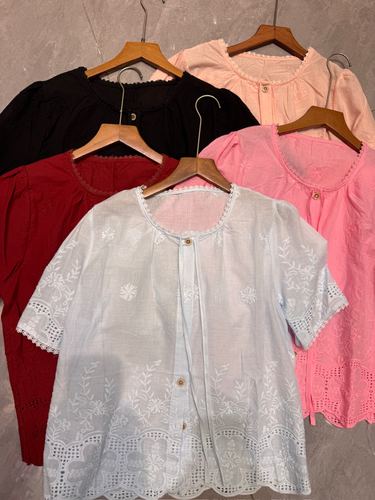 Embroidered white blouse