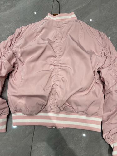 Varsity-trim bomber jacket
