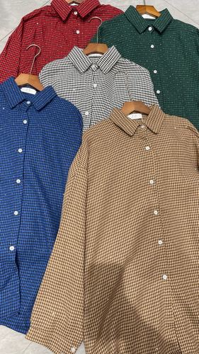 Gingham check shirt