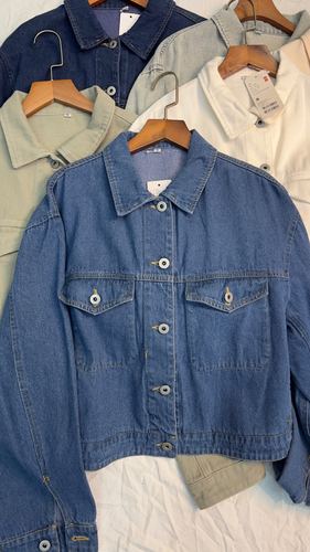 Cropped utility jacket