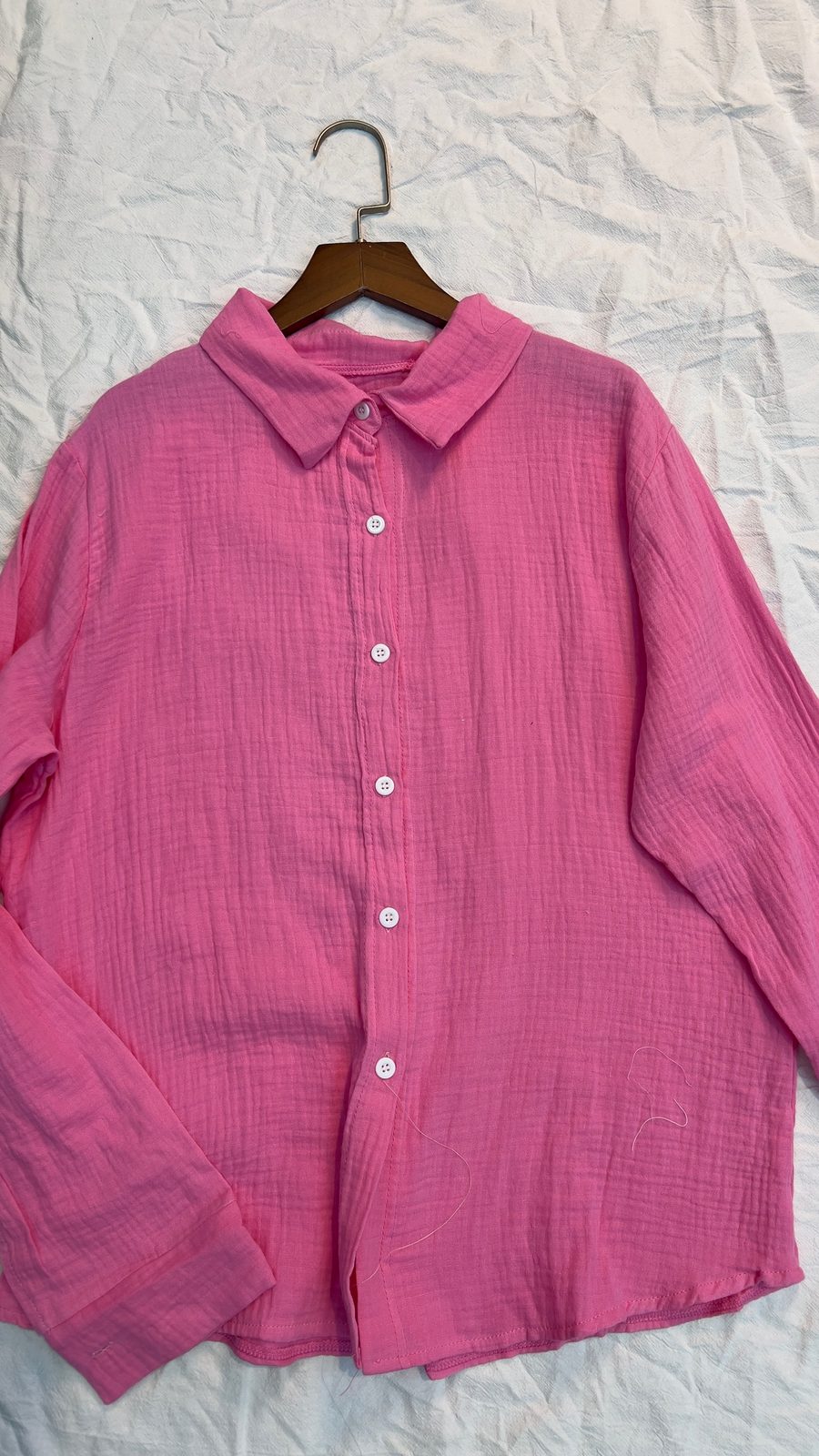 Crinkle cotton shirt
