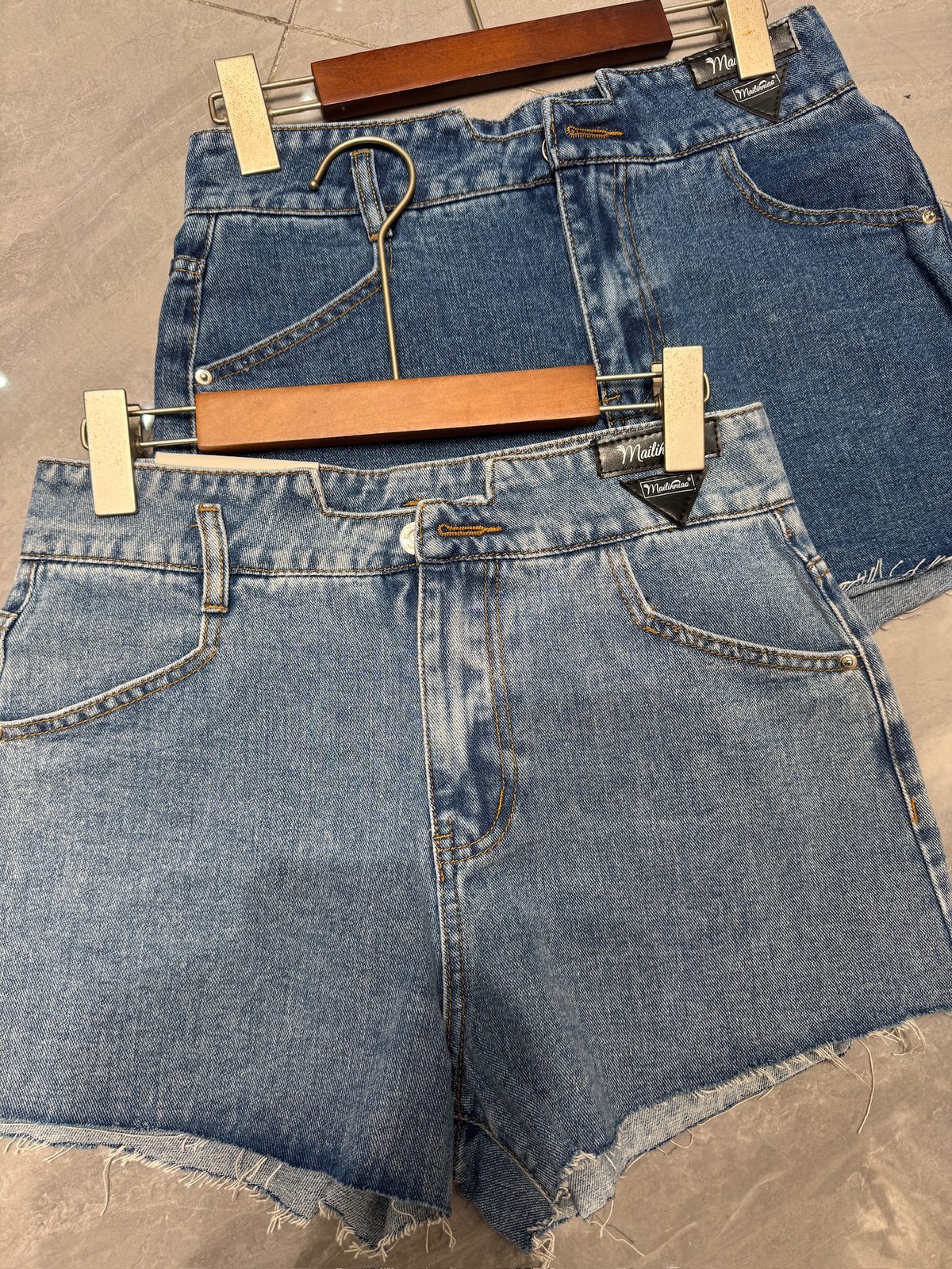 Denim shorts