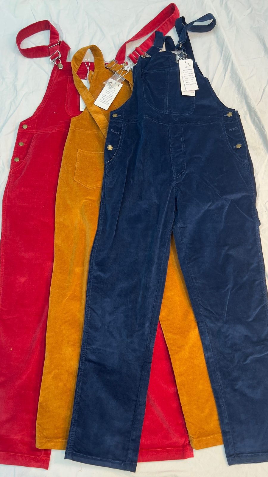 Corduroy dungarees