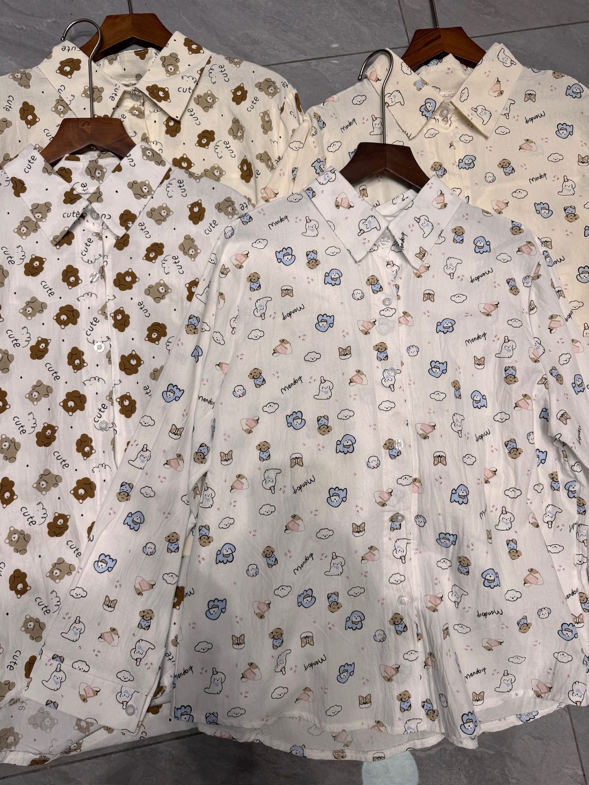 Teddy-bear print shirt