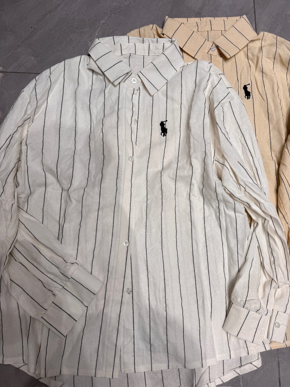 Logo striped shirt