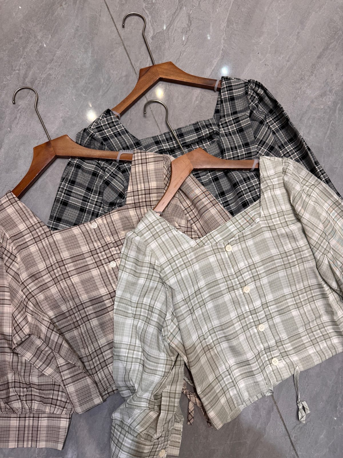 Plaid top