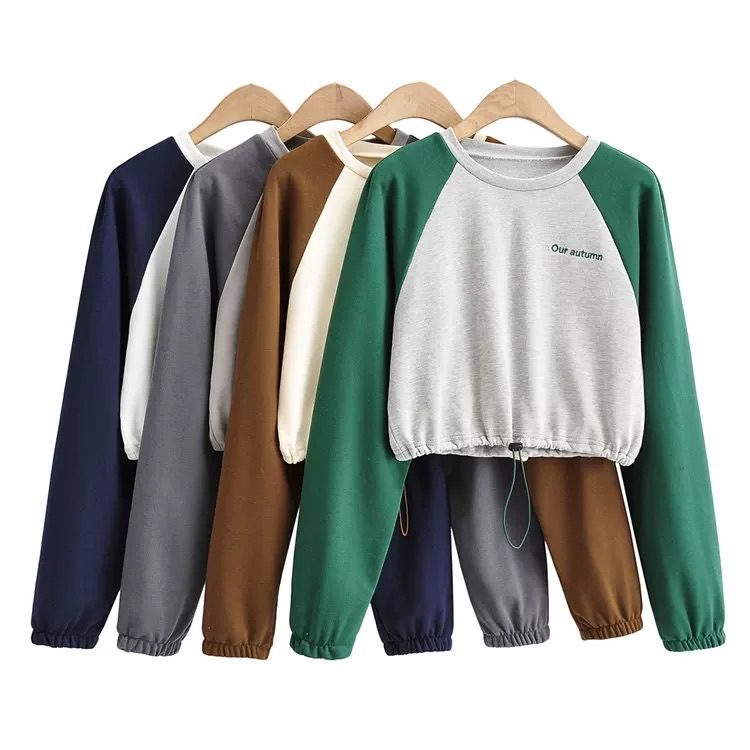 Raglan colour-block sweatshirt