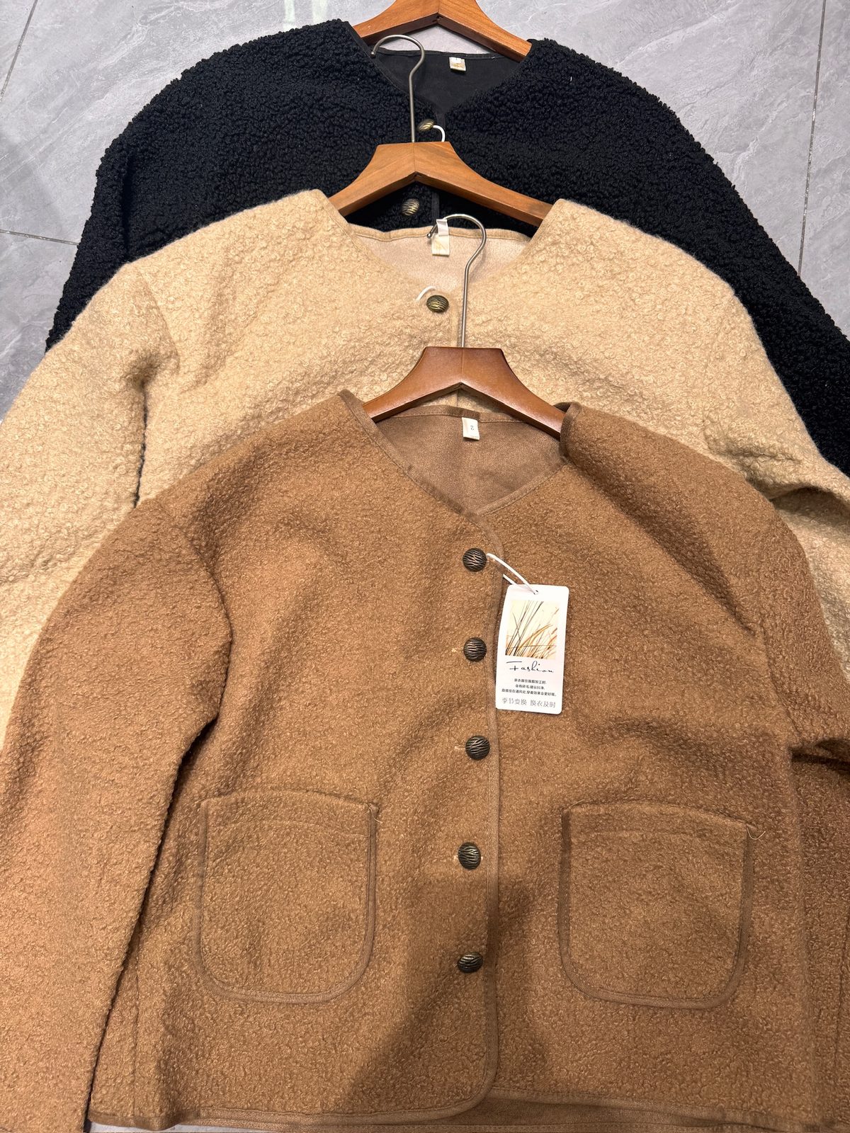 Teddy-fleece lined jacket