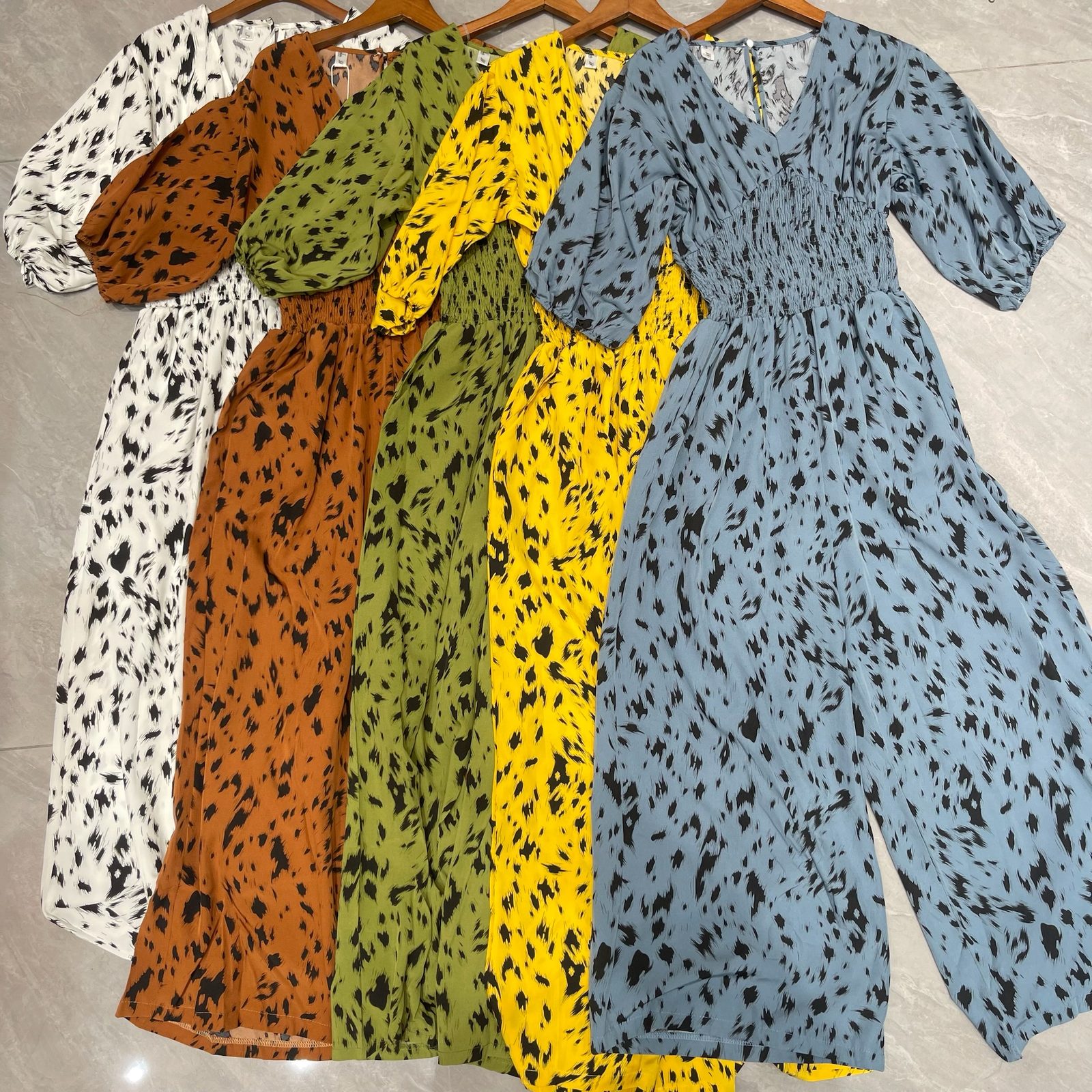 Printed midi dress