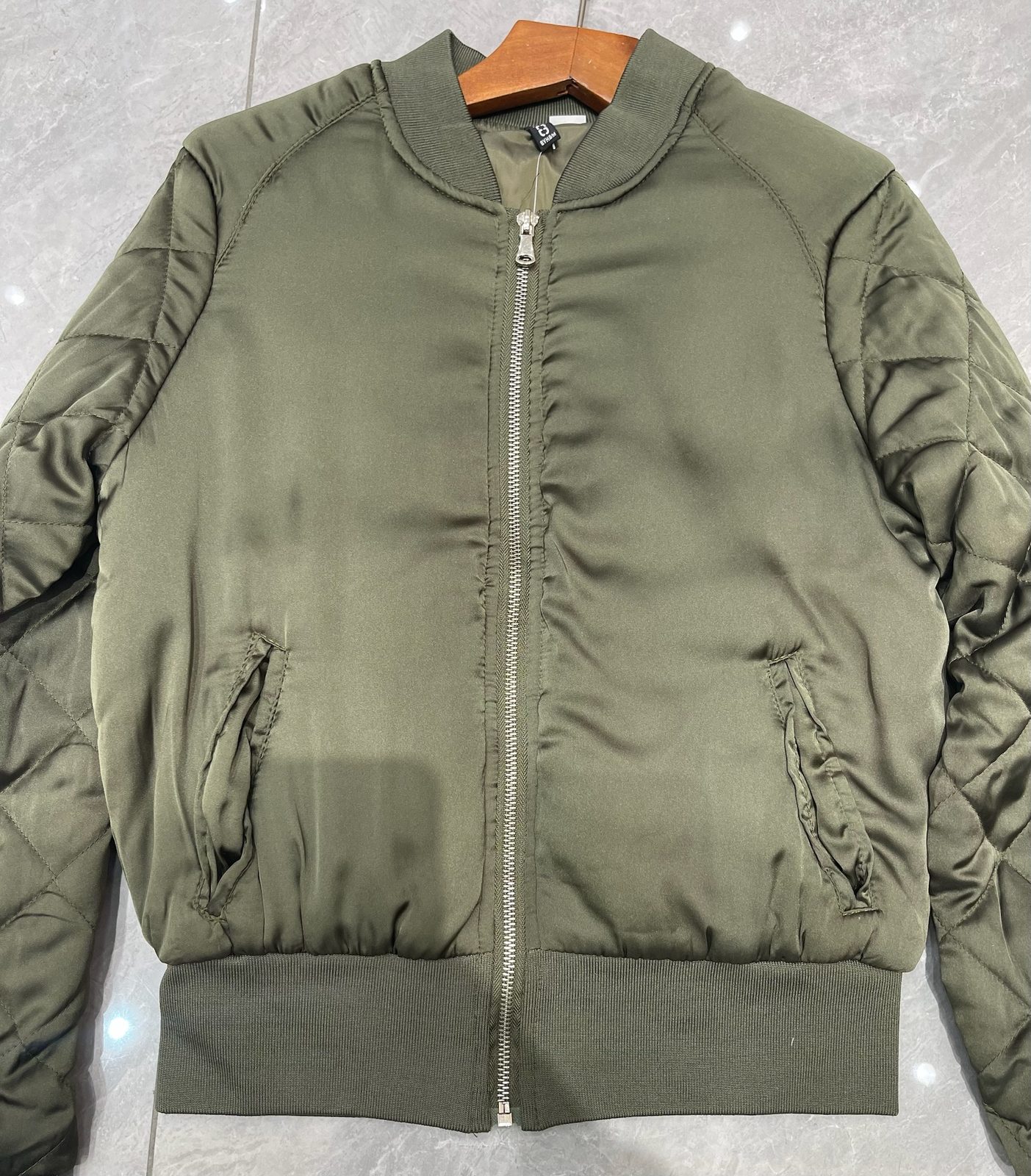 Satin bomber jacket