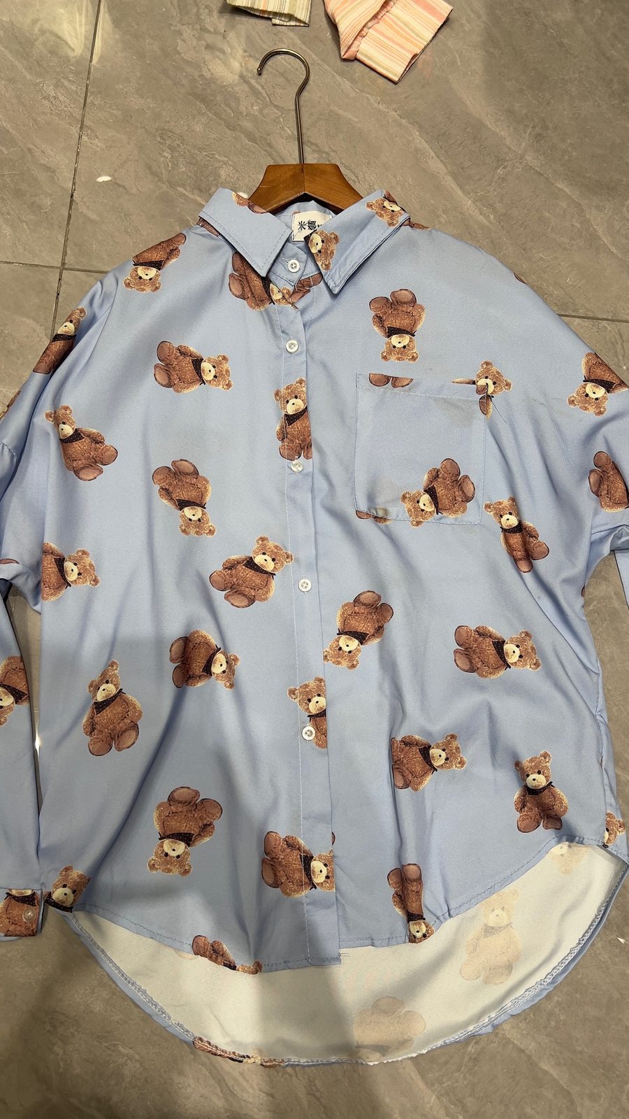 Teddy-bear print shirt