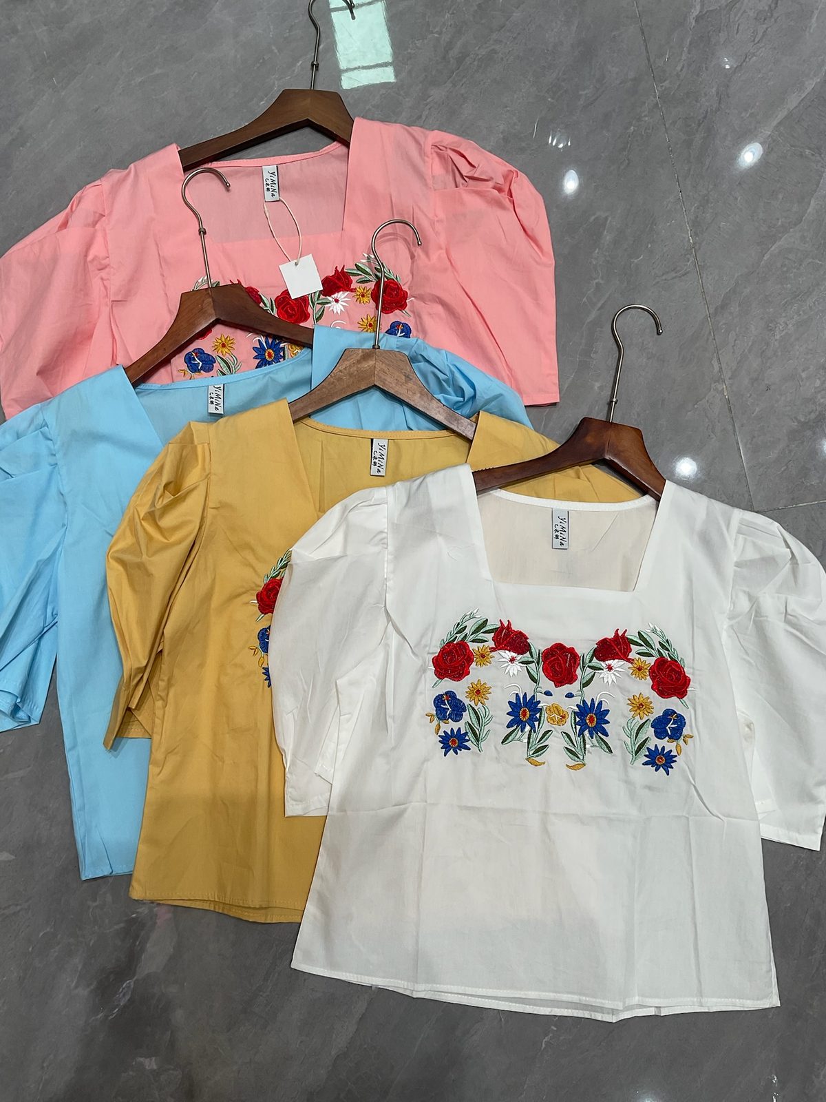 Floral embroidered blouse