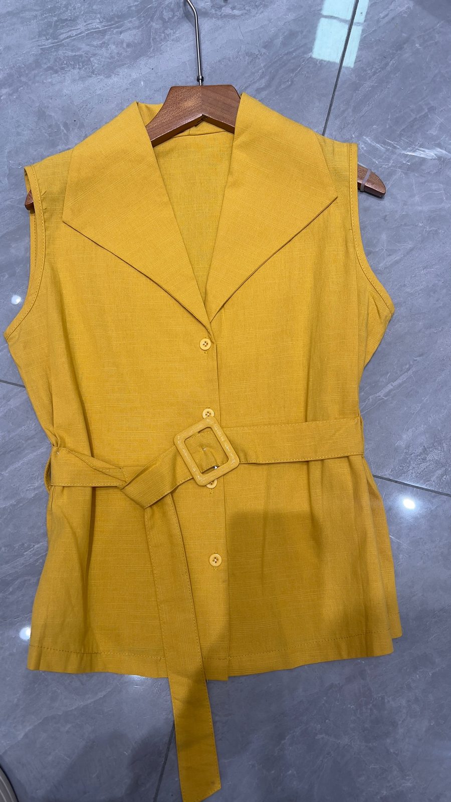 Belted blazer